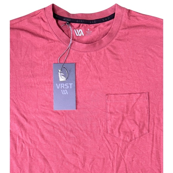 VRST Other - VRST‎ Mens Essential Pocket T-Shirt Pink Short Sleeve Cotton Modal Size Sm NWT